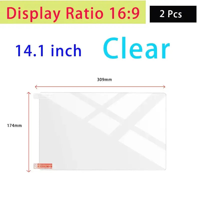 Notebook Screen Protector 13 to 15.6 Inch &ndash; Anti-Glare Soft Film for Laptops and Tablets 14 Clear 309x174mm2P