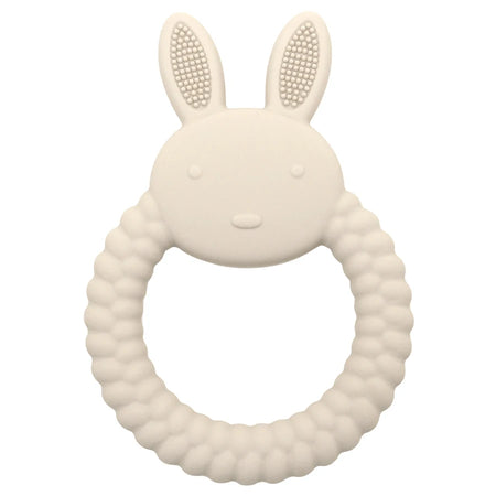 Muslin Life BPA-Free Silicone Baby Teether - Cute Cartoon Rabbit Design 005 beach sand
