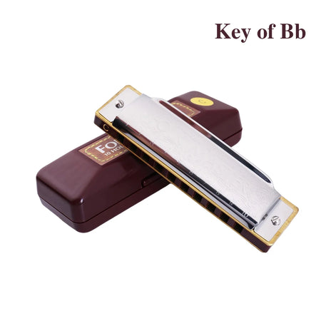Harmonica Blues Mouth Harp &ndash; Diatonic Ten Hole Design Key of Bb / CHINA