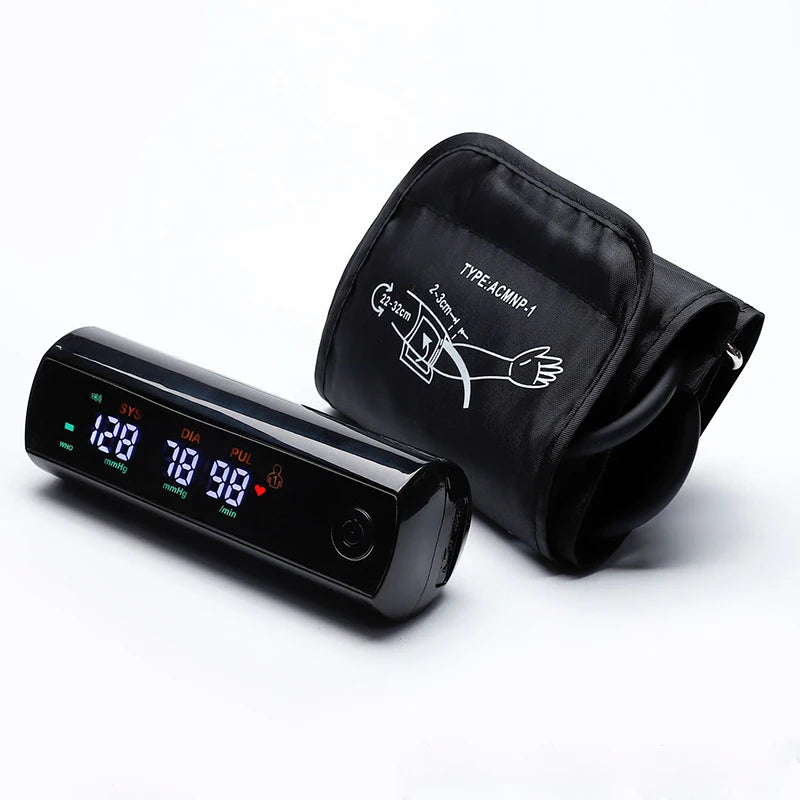 Genopladelig lithium-ion arm blodtryksmåler LCD