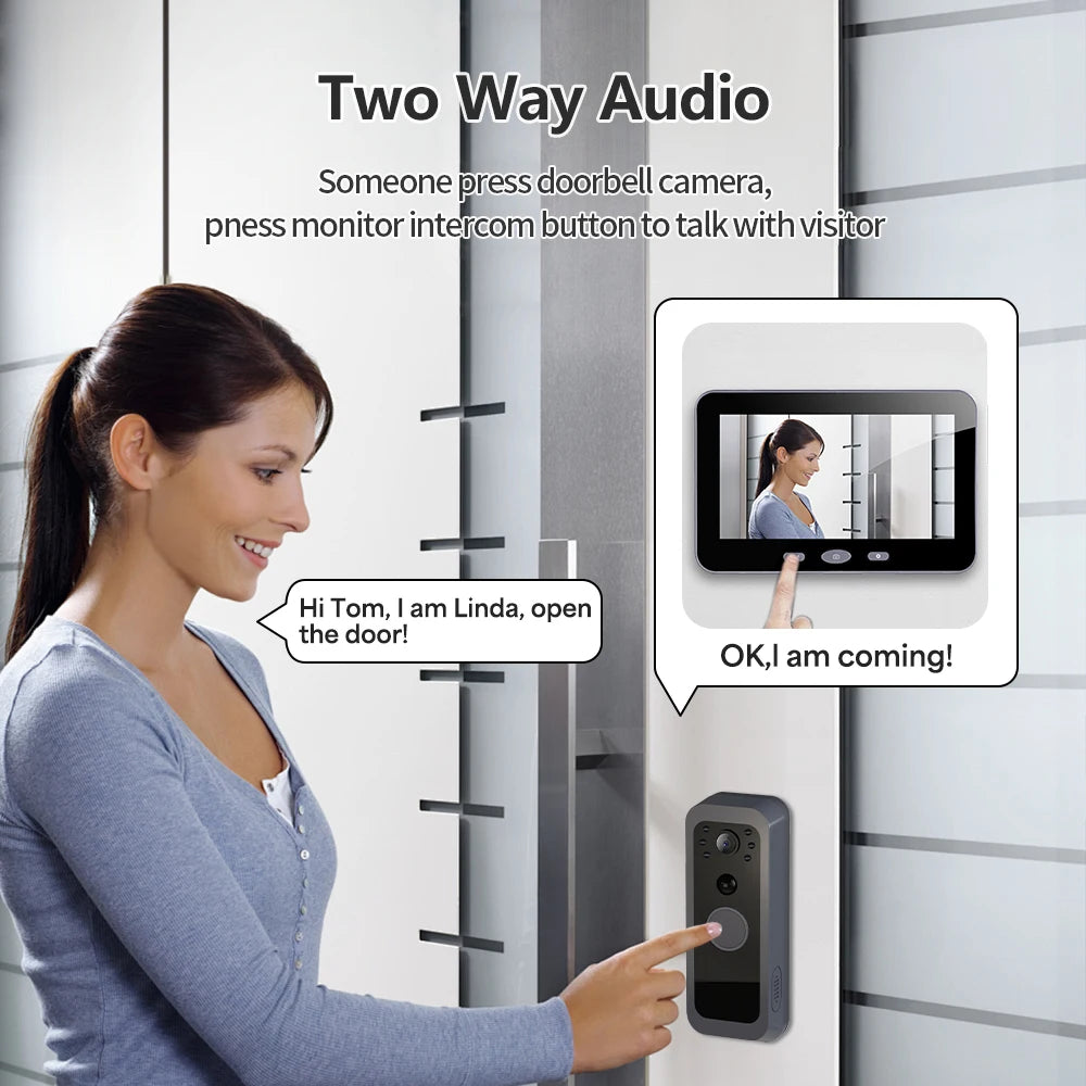 Tuya Smart Wireless Doorbell Camera &ndash; No Monthly Fees
