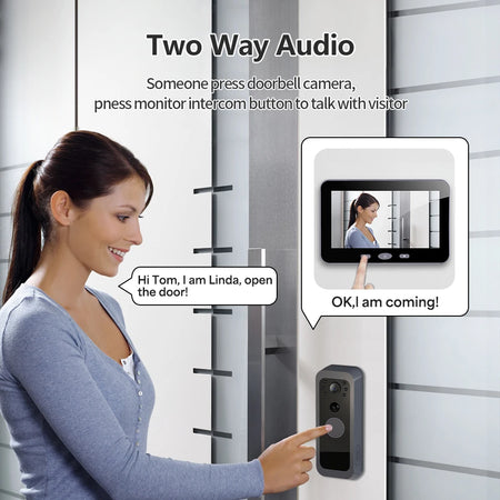 Tuya Smart Wireless Doorbell Camera &ndash; No Monthly Fees