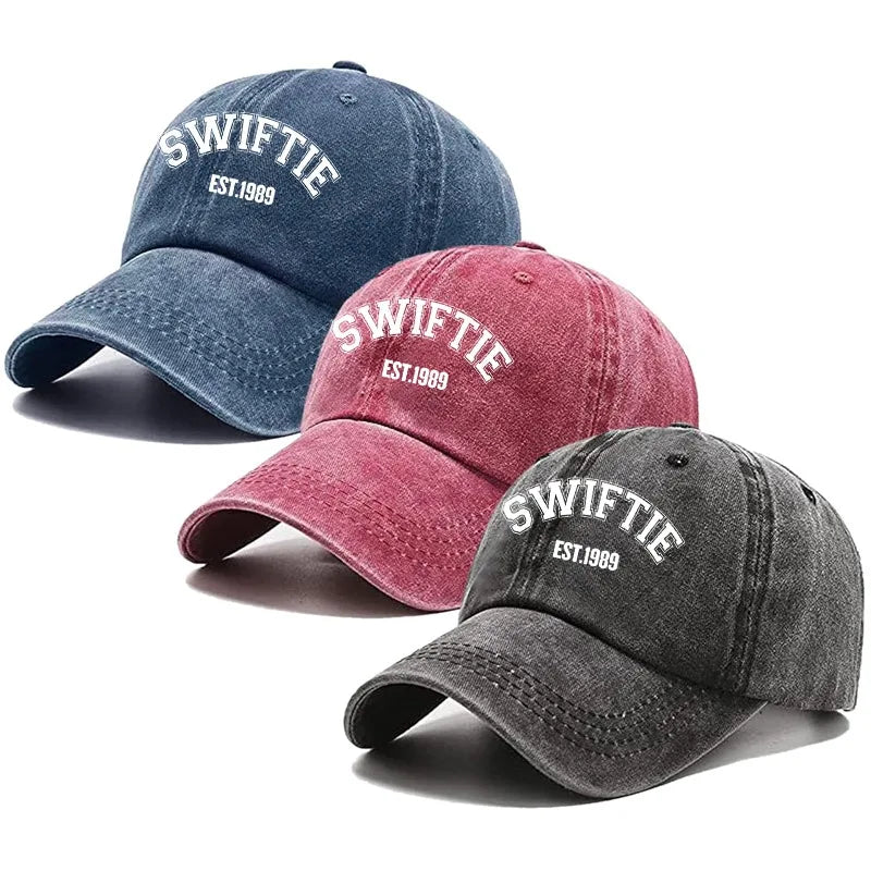 SWIFTIE Pink Letter Print Unisex Baseball Cap