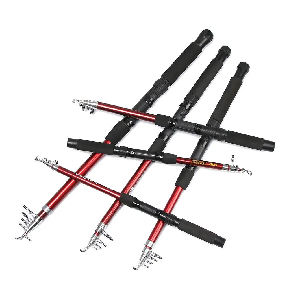 Telescopic Fishing Rod - 1.8M to 3M Durable Fiberglass Sea Rods
