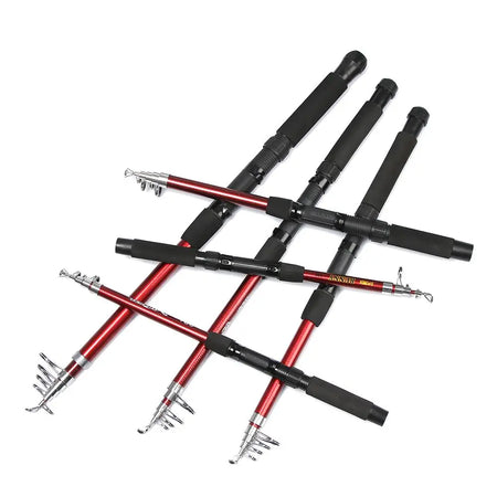 Telescopic Fishing Rod - 1.8M to 3M Durable Fiberglass Sea Rods