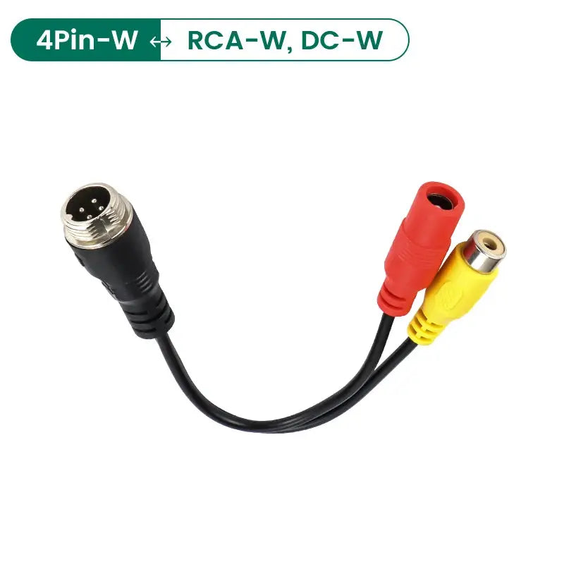 4 Pin Aviation To Rca Av Dc Male Female Video Power Adapter Cable by InterCyprus Trading Ltd