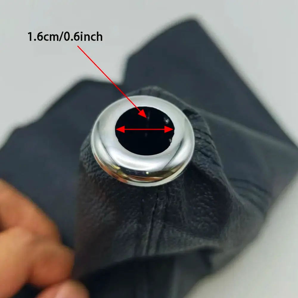 16mm Universal PU Leather Gear Shift Boot Cover for Manual Cars by InterCyprus Trading Ltd
