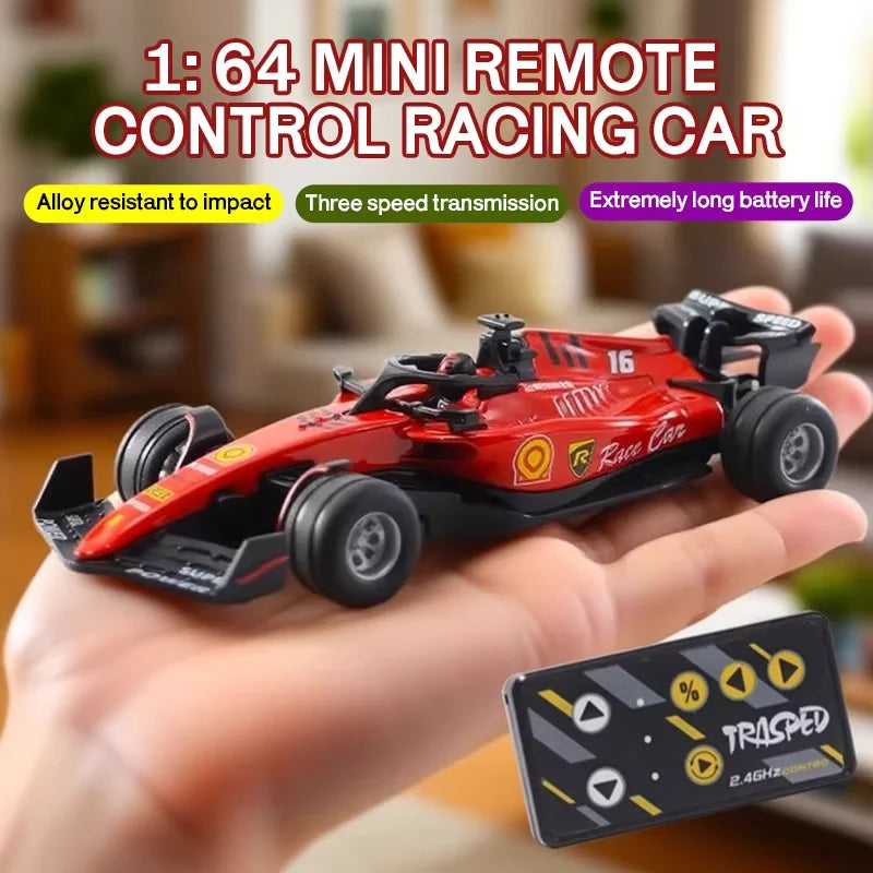Mașină de jucărie din aliaj miniatură die-cast 1:64 RC pentru birou, Formula Racing, pentru copii