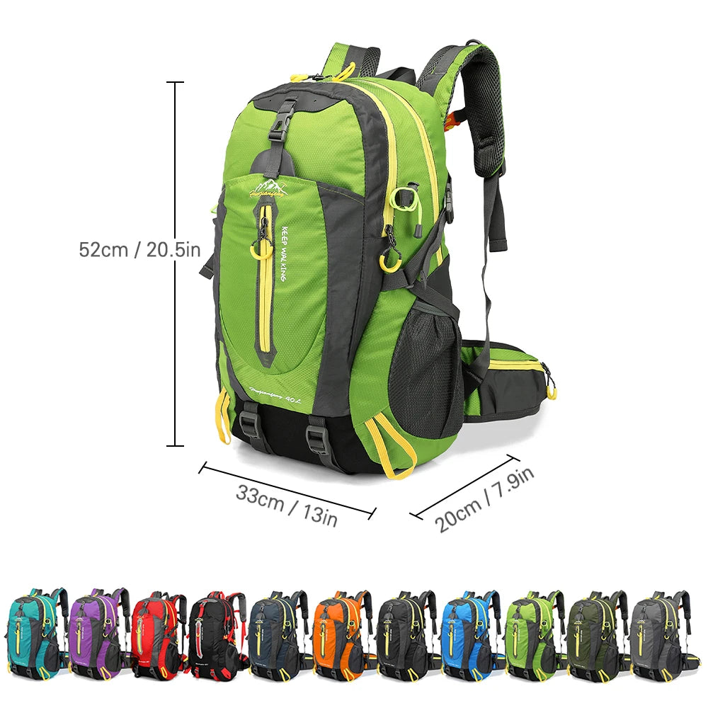 40L Water Resistant Travel Backpack &ndash; Lightweight Daily Use