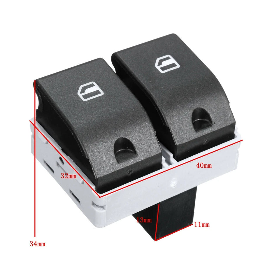 10 Pcs ABS Window Control Switch for VW Seat Ibiza Cordoba Polo 9N 6Q0959858