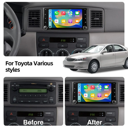 Toyota 7 Inch Universal Car Radio &ndash; Wireless CarPlay
