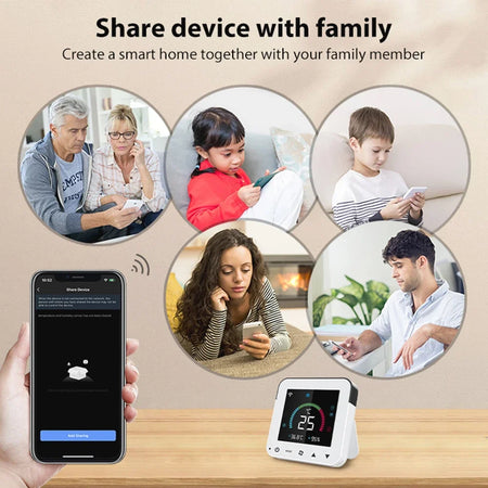 Tuya WiFi Thermostat: Smart IR Controller with LCD, Alexa &amp; Google Home