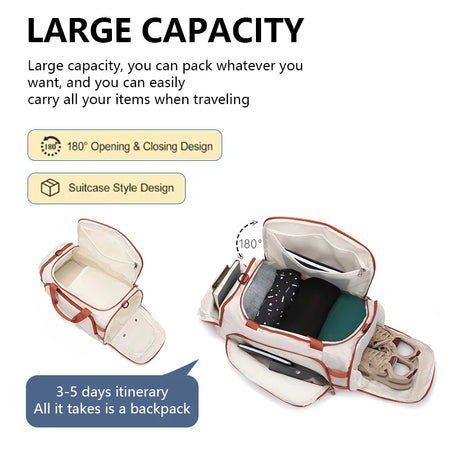 Gym Fitness Backpack Travel Bag &ndash; Dry Wet Compartment