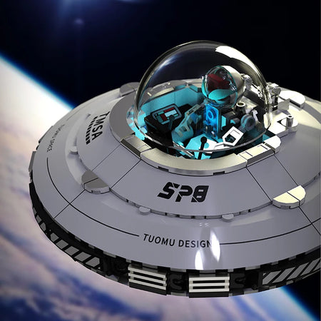 UFO Flying Saucer Building Block &ndash; Creative Assembly Puzzle Toy