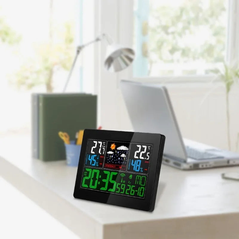 Easyover Wireless Weather Station with Colour LCD and Smart Alarm
