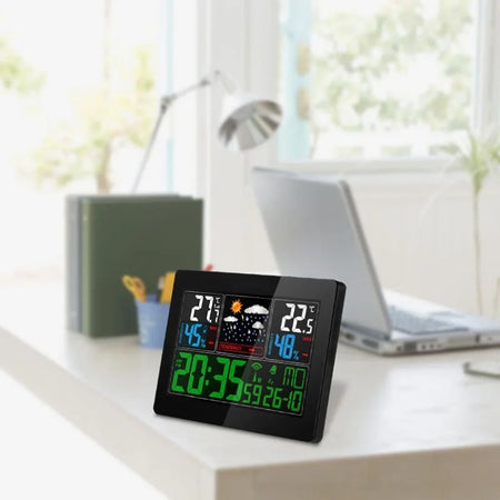 Easyover Wireless Weather Station with Colour LCD and Smart Alarm