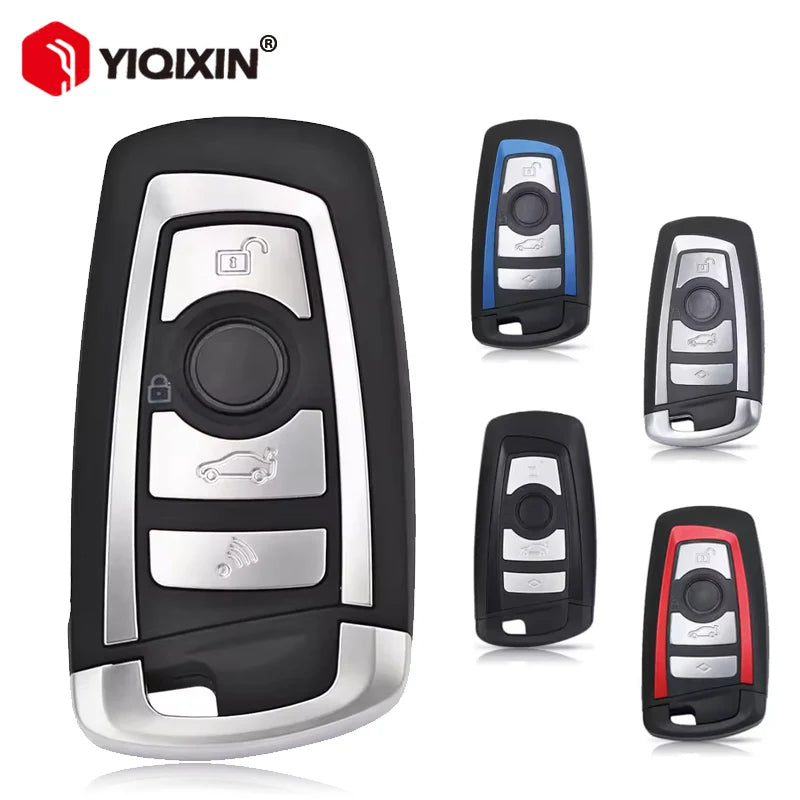 Avaimenperäkuori BMW F-sarjan CAS4 -etäohjaimille 2012-2017, 3/4 nappia, muovia ja metallia