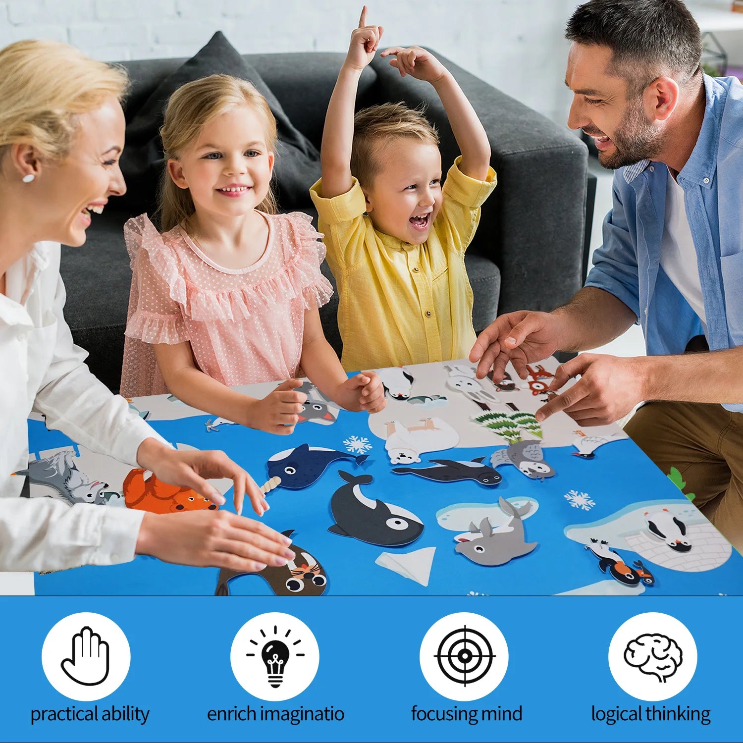 Polar Animals Felt Storytelling Set &ndash; Arctic Themed Fun