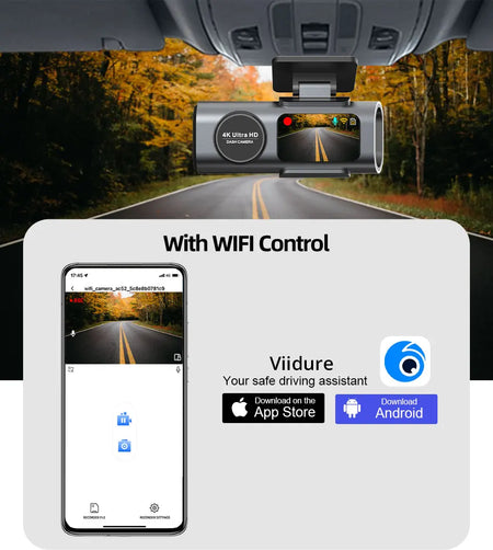 Dash Cam 4K UHD Car Camera DVR &ndash; Night Vision With GPS