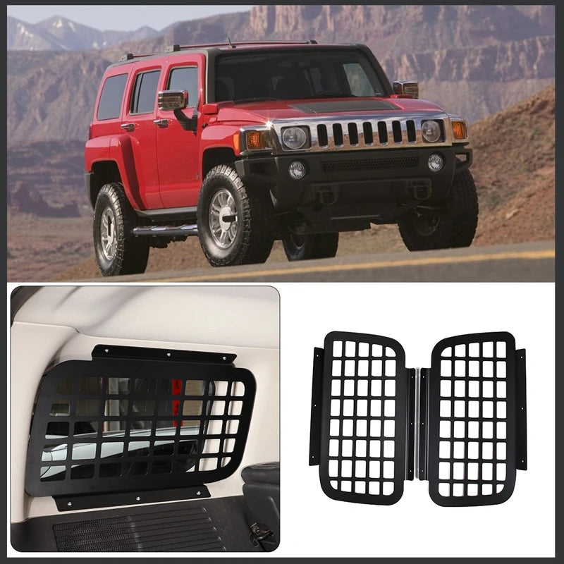 Αλουμινένια Μαύρη Βάση Αποθήκευσης Μπαγκαζιέρας Hummer H3 2005 έως 2009