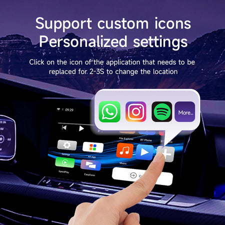 HEYINCAR Smart AI Box Plus for Wireless CarPlay &amp; Android Auto