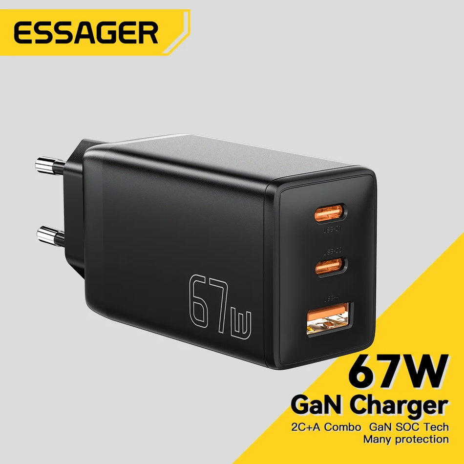 Essager 65W GaN USB C Charger &ndash; Ultra Fast Charging