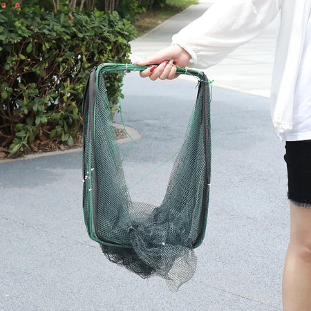 Foldable Fish &amp; Crab Trap: 6 &amp; 8-Hole Automatic Crayfish Catcher