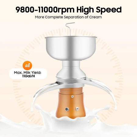 30W Electric Milk Separator &ndash; Adjustable 5L Tank For Dairy GERMANY