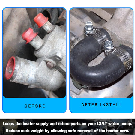 Coolant Crossover Hose EPDM Rubber For Chevrolet LS LT Gen 3 4 5 by InterCyprus Trading Ltd