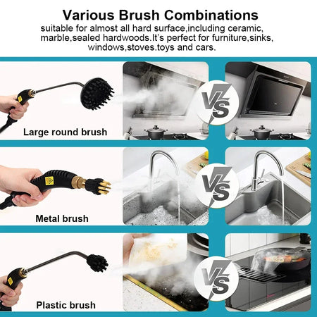High-Pressure 2500W Steam Cleaner for Home &amp; Car