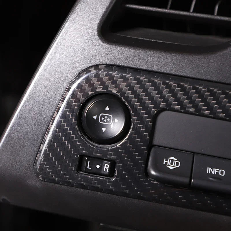 Рамка-крышка кнопки переключателя из настоящего углеродного волокна для Corvette C7