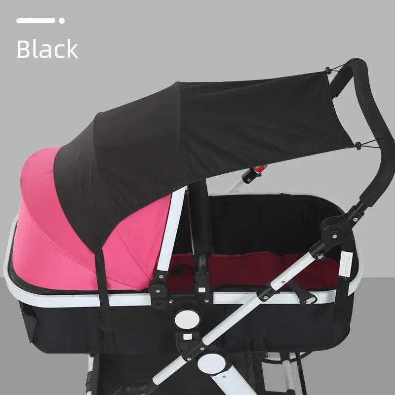 Universal Baby Stroller Sun Shade &ndash; Ultimate UV Protection for Infants Black