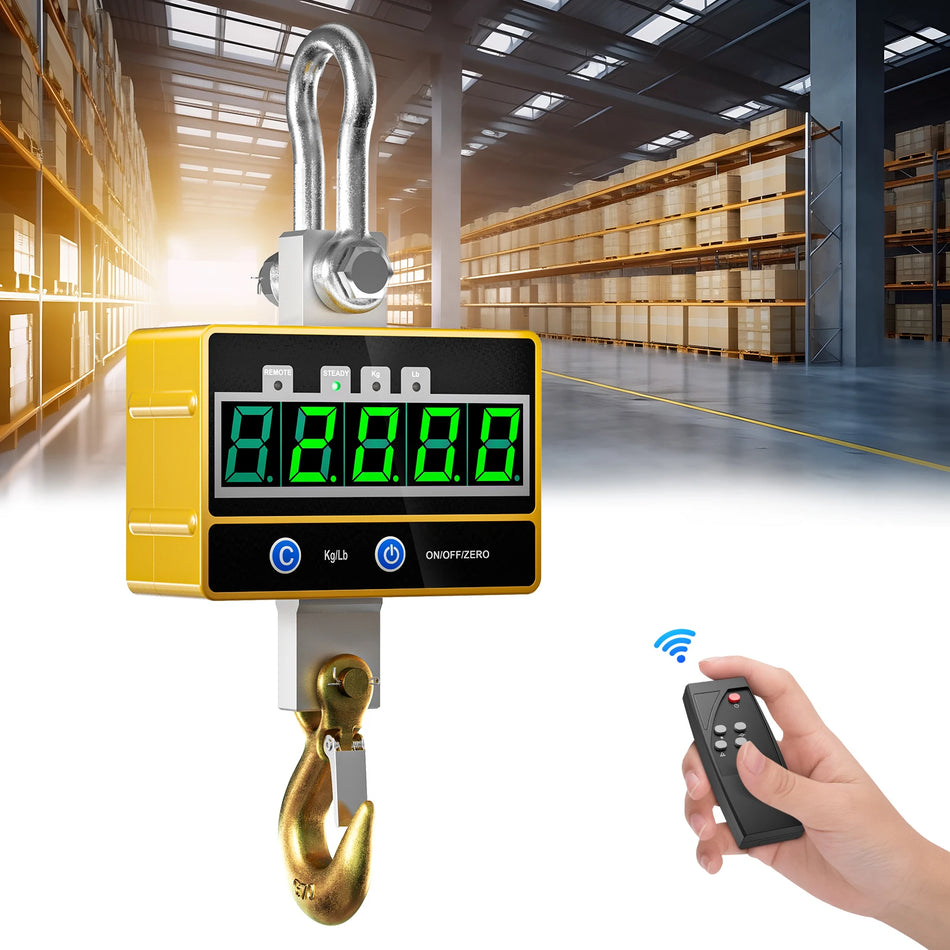 Industrial Hanging Scales 2000kg Digital Crane Scale Remote