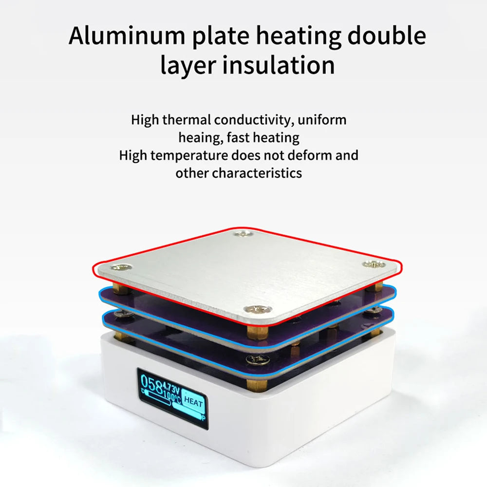 G3061 PD65W Mini Hot Plate &ndash; 65W Digital Soldering Preheater