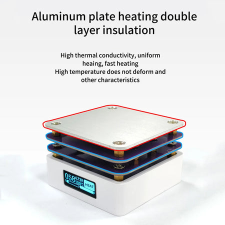 G3061 PD65W Mini Hot Plate &ndash; 65W Digital Soldering Preheater