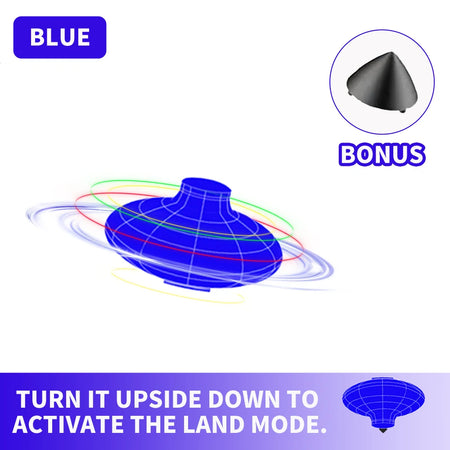 Magical Flying Gyroscope &ndash; Interactive LED Light Show Blue / OneSize
