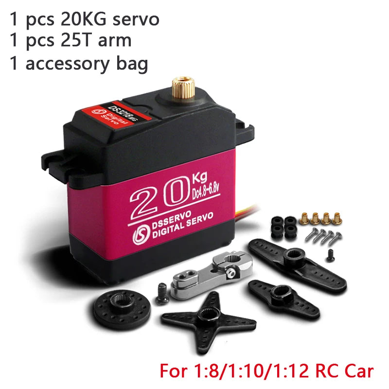 High-Speed Waterproof Metal Gear Digital Servo for RC Cars (20Kg-40Kg) DS3218-180