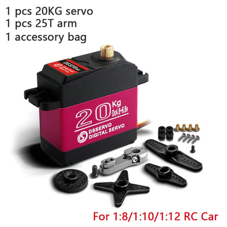 High-Speed Waterproof Metal Gear Digital Servo for RC Cars (20Kg-40Kg) DS3218-180