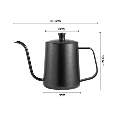 Stainless Steel Gooseneck Kettle &ndash; Precision Pour Control Black 600ML