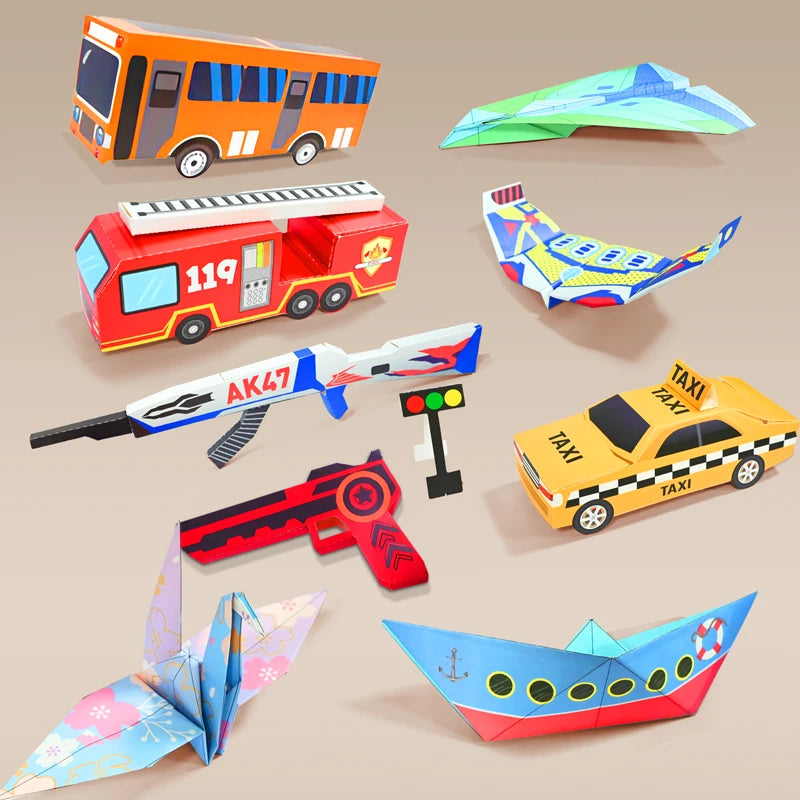 Montessori Origamipapper 33x22cm Kit 10 Eller 36 Ark STEM