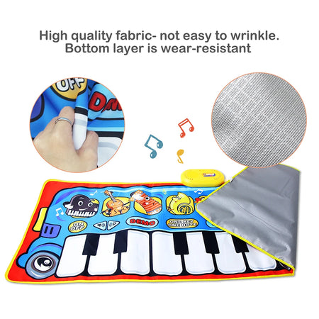Cartoon Musical Mat Keyboard Piano &ndash; Educational and Interactive Play for Kids