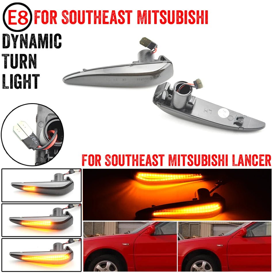Luces de Marcador Lateral con LED Dinámico para Mitsubishi Lancer EVO X Outlander Sport