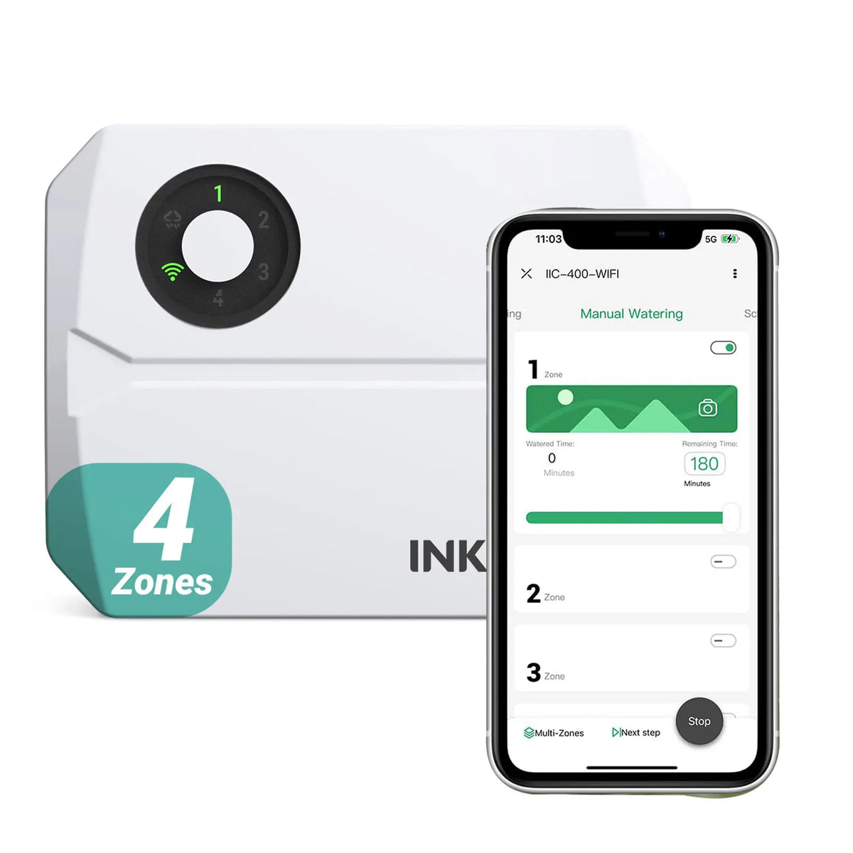 InkBird Garden Irrigation Timer &ndash; Smart WiFi Controller 4-Zones