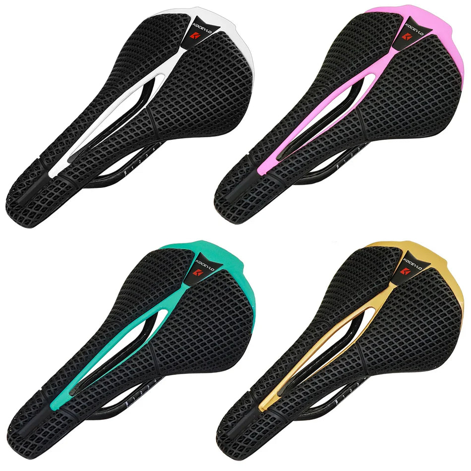 KOCEVLO M5 Dviračio sėdynė, 3D spausdinta anglies pluošto tuščiavidurė su TPU paviršiumi lengvam kvėpavimui