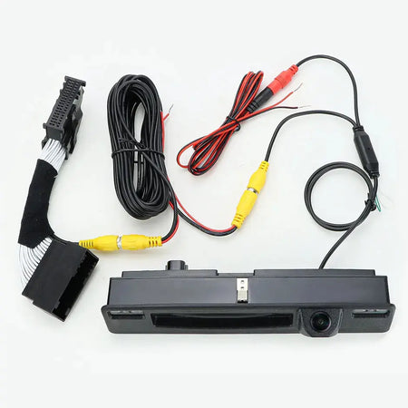 GreenYi HD Car Rear Trunk Handle Camera For Ford Fiesta MK8 HB Focus Mk4 2017~2022 Puma 2019~2023 SYNC 2 SYNC 3 OEM Plug 54Pin by InterCyprus Trading Ltd