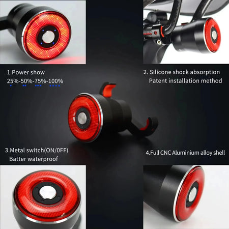 OFFBONDAGE Smart Brake Sensing Waterproof LED Bicycle Taillight
