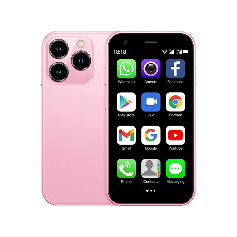 SOYES XS15 Mini &ndash; Ultra Compact Android 8.1 Smartphone Pink / 16g / Official Standard|2 G
