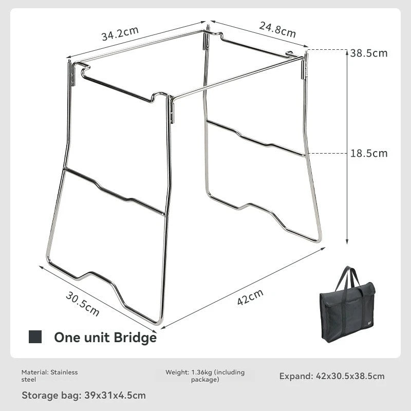 CAMPINGMOON G-38 &ndash; Durable Folding Stainless Steel Design G-38