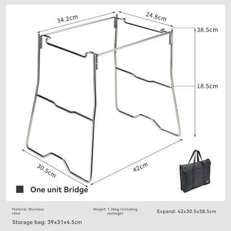 CAMPINGMOON G-38 &ndash; Durable Folding Stainless Steel Design G-38