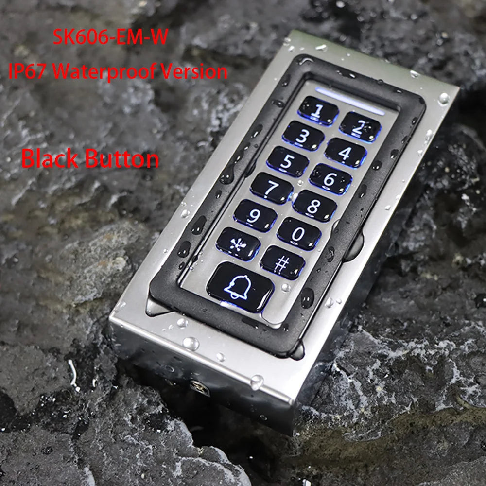 IP66 RFID Door Access Reader &ndash; Backlit Keypad 1000 User SK606-EM-W-B